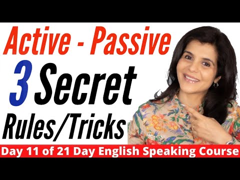 Active and Passive Voice Tricks | 3 Secret Rules | Active Voice and Passive Voice in English Grammar