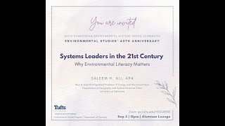 Systems Leaders in the 21st Century  Why Environmental Literacy Matters