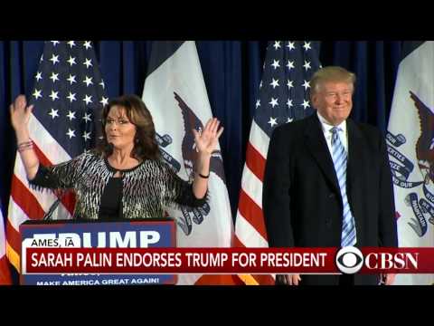 Palin endorses Trump (with music)