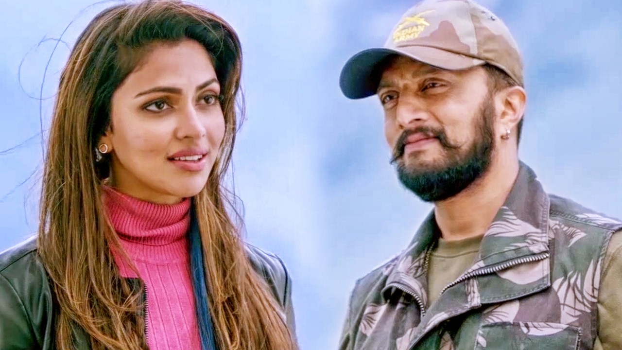 Amala Paul देश भक्त है ये यकीन दिला रही है Sudeep को | Hebbuli फिल्म का ?