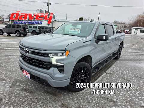 2024 Chevrolet Silverado 1500 Crew Cab Short Box 4-Wheel Drive RST in Gray for sale at Davey Auto Sales Oshawa South in Oshawa, ON