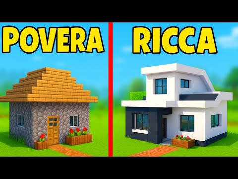 TRASFORMIAMO LA MIA CASA POVERA IN RICCA! | Minecraft