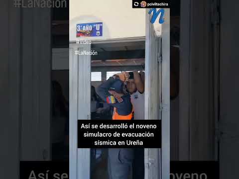 En el Colegio Rómulo Gallegos de Ureña desalojaron alrededor de 470 personas.