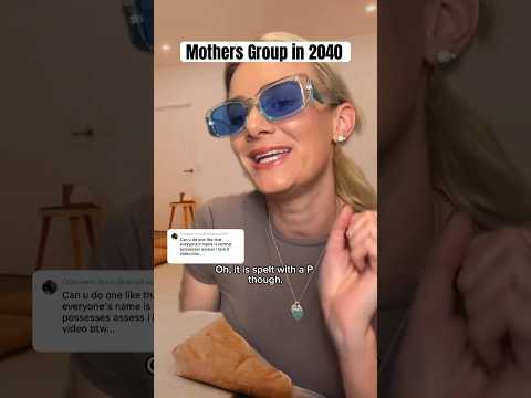 DAY 3 OF 7 DAYS OF MOTHERS GROUP… #2040 #mothersgroup #comedyshorts #weird #babynames #funny #skits