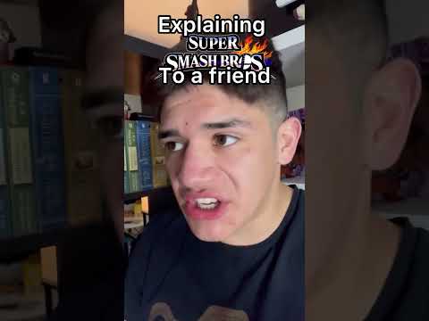 Explaining Super Smash Bros to a Friend #senpapi #nintendo #supersmashbros #gaming #fgc