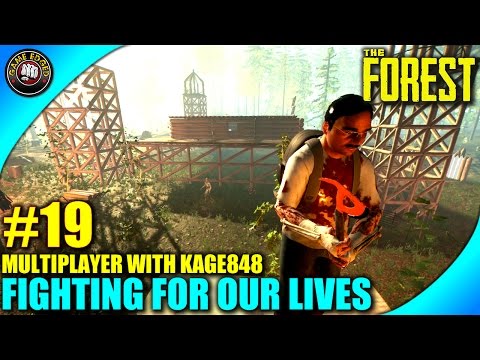 The Forest Let's Play Ep. 19 - War Party, Cannibal Girlfriend - Multiplayer W/ Kage848
