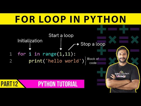 12 For Loop In Python Python Tutorial For Beginners In Tamil How To Write A For Loop In Python