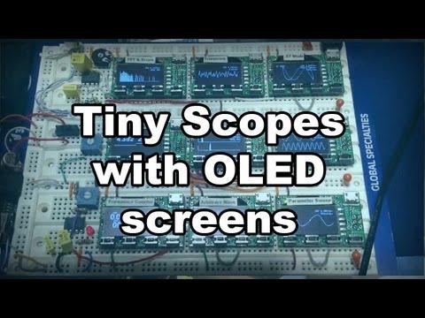 NY Makerfaire 2013: Tiny OLED oscilloscopes