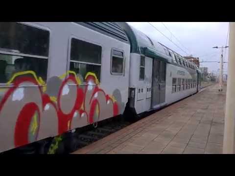 E464 304+5 MDVC+pilota 2 piani Trenord - Sesto S. Giovanni - 01/06/2016