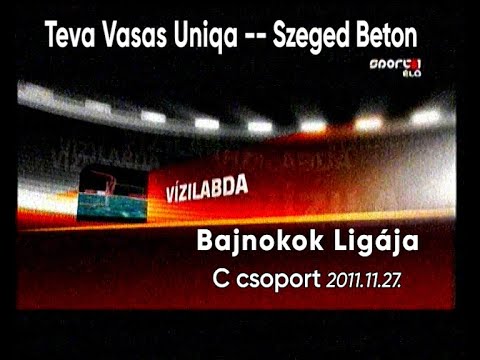Teva-Vasas-Uniqa – Szeged Beton Bajnokok Ligája Komjádi Uszoda 2011.11.27.