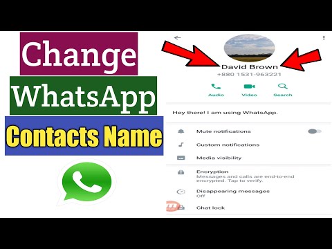 How To Change Contacts Name On WhatsApp