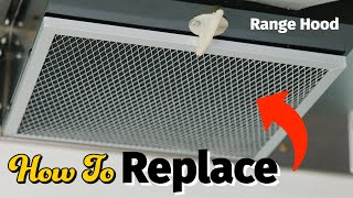 How To Replace Install Range Hood Filter Easy Simple