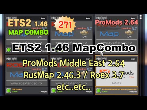 ETS2 ProMods Middle East 2.64, Roex 3.7, RusMap 2.46.3.. etc..etc..