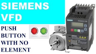 01# how to set siemens sinamics V20 external push button wiring and parameter VFD DESIRE AUTOMATION