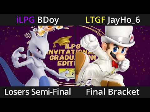 iLPG | BDoy (Mewtwo) vs LTGF | JayHo_6 (Mario) - Losers Semis - iLPG Invitational 2