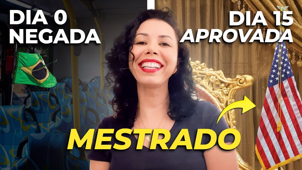 VISTO AMERICANO NEGADO NA PRIMEIRA APLICAÇÃO PARA MESTRADO!