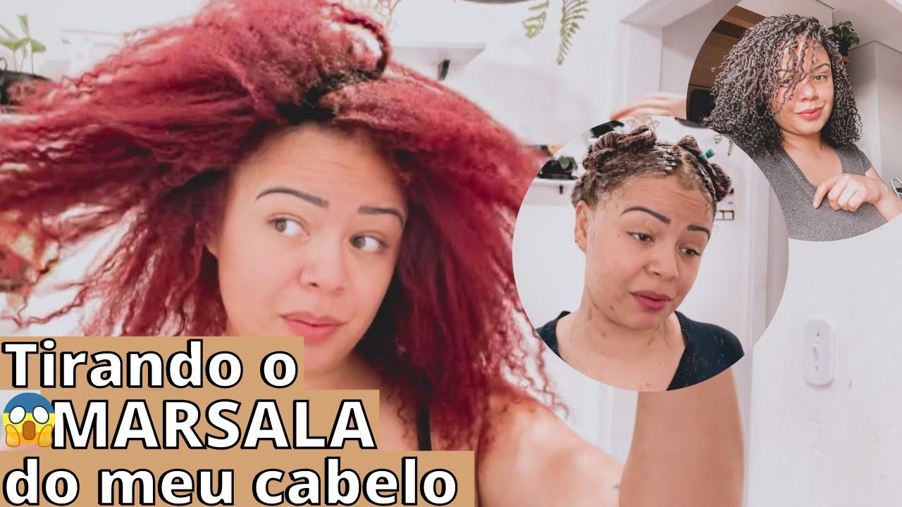 TIRANDO O VERMELHO DO MEU CABELO 😱 | Como fiz e o que usei ...
