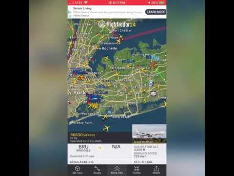 Hi Fly A-340 from BRU to JFK