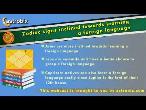 Vedic Astrology combination for learning foreign languages