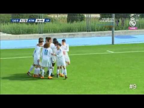 Israel Salazar vs Atlético de Madrid - Real Madrid 'Cadete B' (U15) - All touches