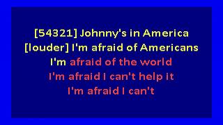 David Bowie -  I'm Afraid of Americans  (karaoke) Nine Inch Nails V1 Mix