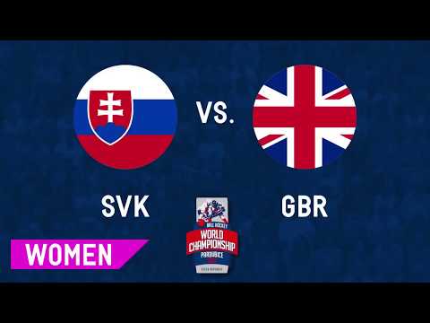 Slovakia vs Great Britain 2017 Womens World Ball Hockey Championships Pardubice, Czech Republic