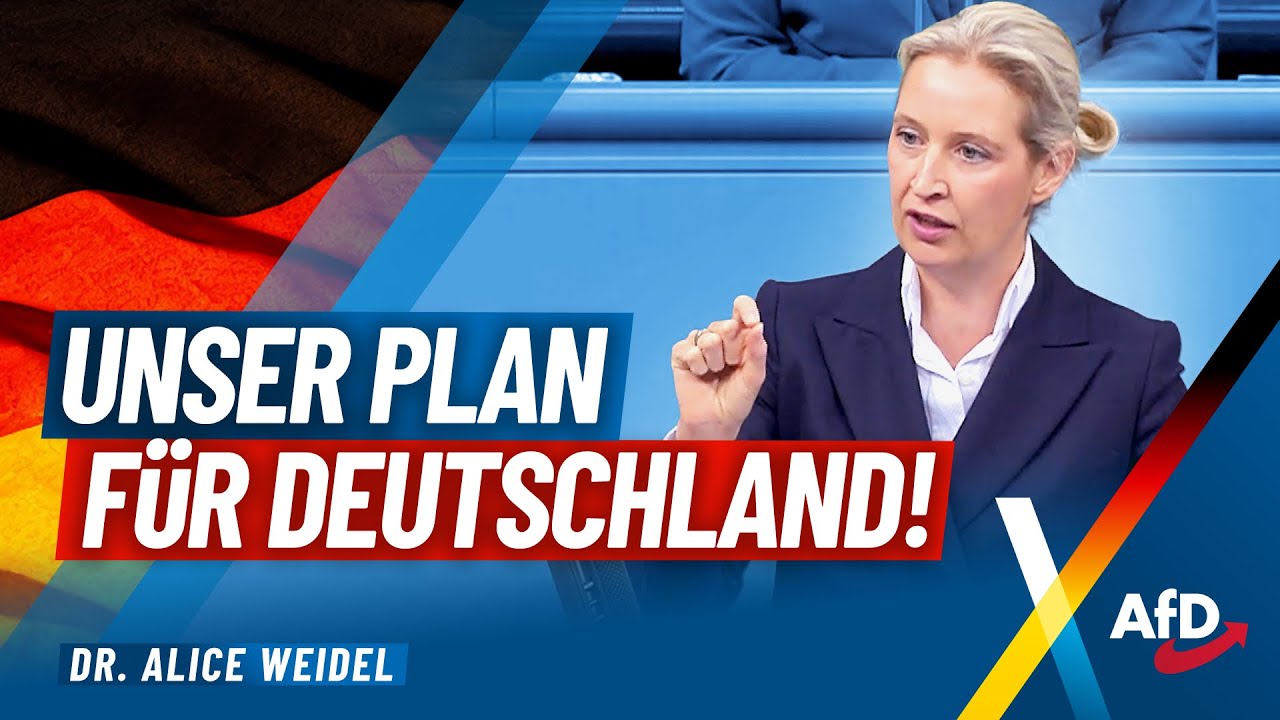 "Unser Plan für Deutschland" - Dr. Alice Weidel - AfD