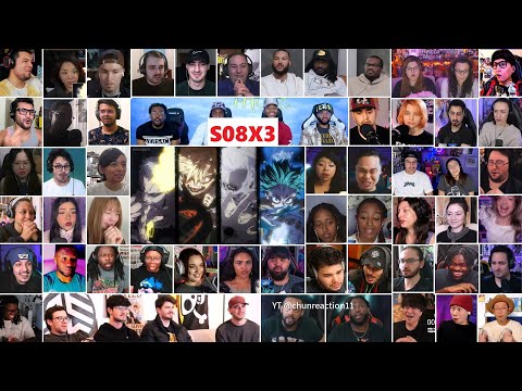 [60+ Reactors] My Hero Academia Season 8 Episode 3 MEGA Reaction Mashup - Boku no Hero Academia