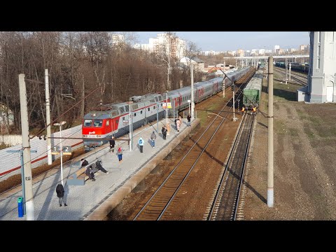 Пошла скорость, платформа Депо, ЧС7-250 с скоростным поездом 741 Москва-Белгород