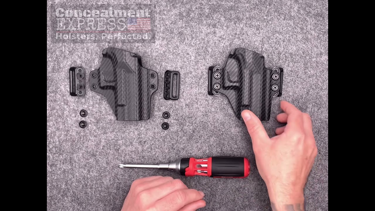 OWB KYDEX Belt Loop Holster Carry Configuration Change - Rounded Gear by Concealment Express