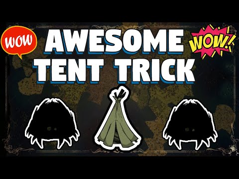 How To Get In A Tent with Enemies Around in Don't Starve Together - Awesome Tent Trick DST