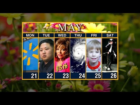 Calendar: Week of May 21