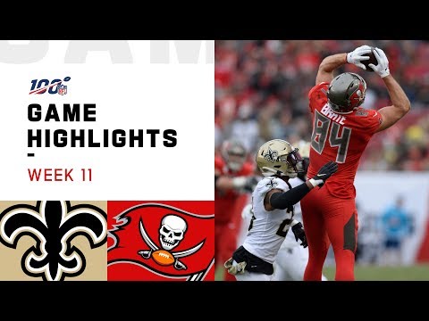 Saints vs. Buccaneers Week 11 Highlights | NFL 2019