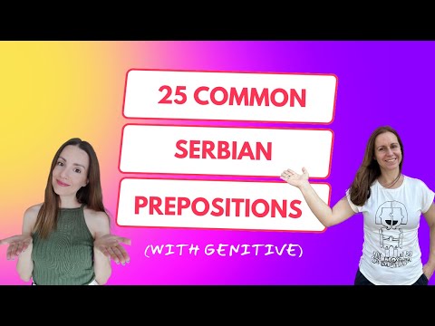 Common Serbian Prepositions Followed by Genitive