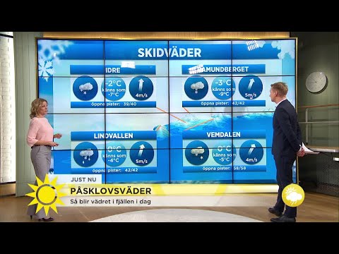 Sol och bra med snö på skidorterna - Nyhetsmorgon (TV4)
