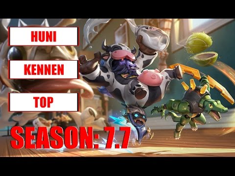 SKT T1 Huni Play Kennen Top Challenger Korean Pro Replay