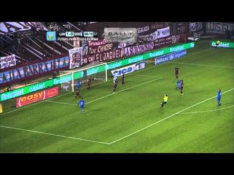 Ocasión de Zuqui. Lanús 1 - Godoy Cruz 0. Fecha 11. Torneo Primera División 2014. FPT