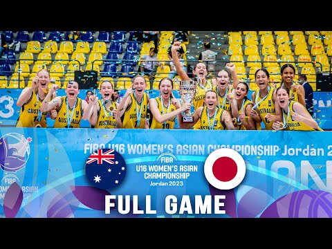 FINAL: Australia v Japan | Full Basketball Game | FIBA U16 Women's Asian Championship 2023 - Div. A