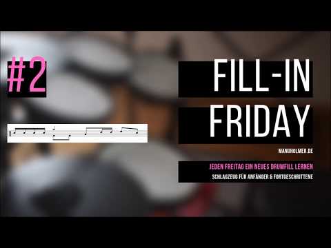 Fill-In Friday #2 - Jeden Freitag ein neues Drumfill lernen - Schlagzeug Anfänger & Fortgeschrittene