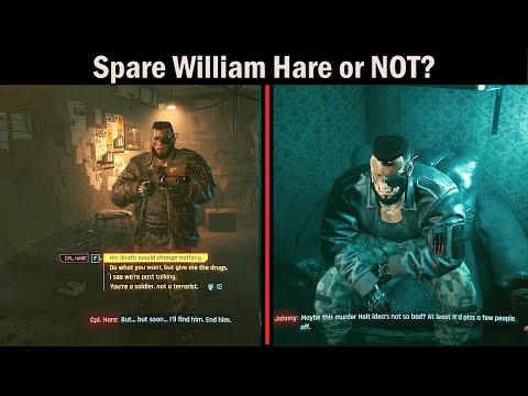 Cyberpunk 2077- William Hare choices | GIG: Backs Against The Wall
