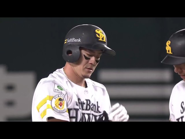 【5回裏】初球で決める!! ホークス・牧原大成 レフトへのタイムリー2ベースで追加点を奪う!! 2025年6月13日 福岡ソフトバンクホークス 対 横浜DeNAベイスターズ
