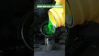 How to patiently refill radiator with antifreeze before turn engine on #radiator