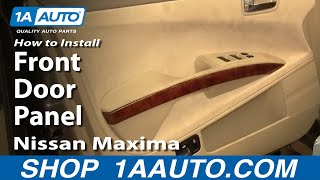 How to Remove Front Door Panel 04-08 Nissan Maxima