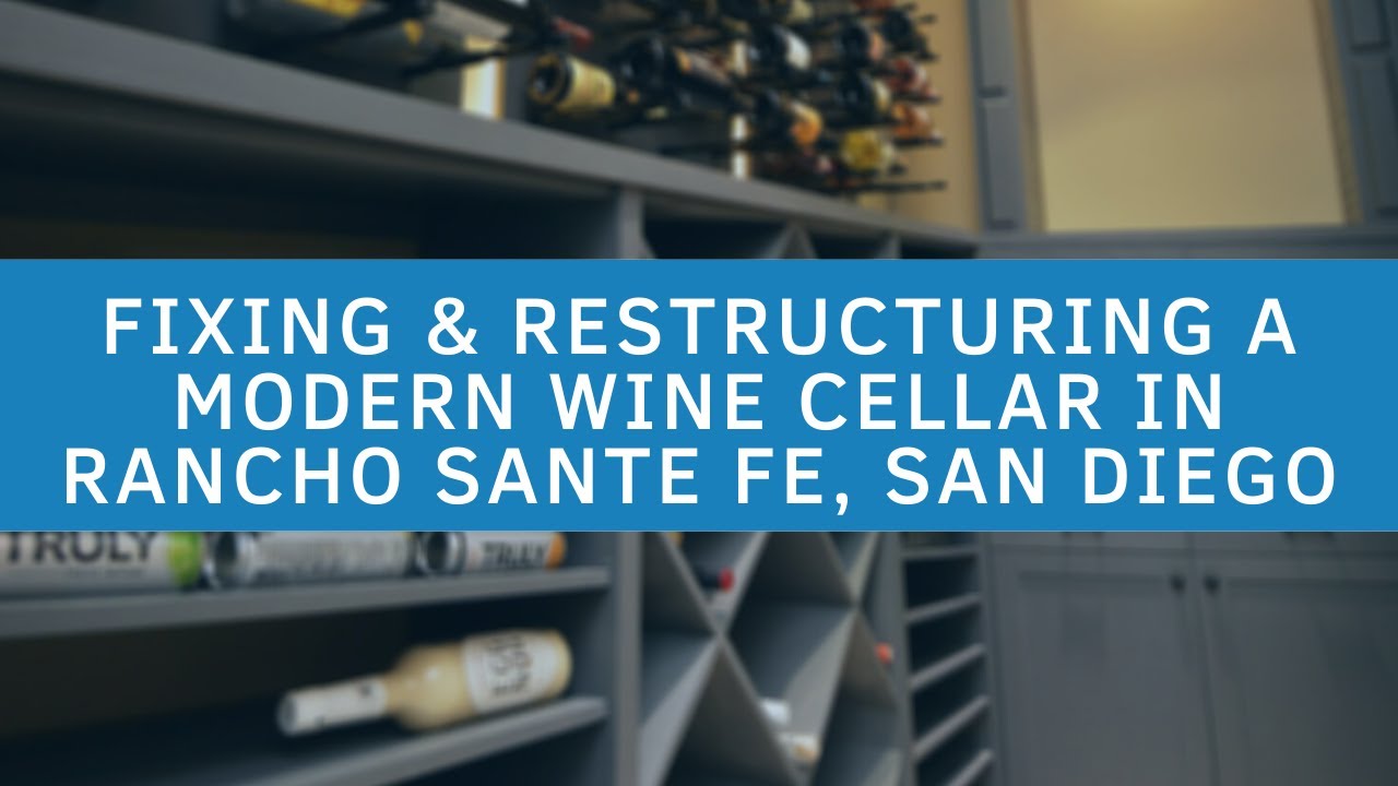 Repairing a 3-year old wine cellar cooling unit problem in Rancho Santa Fe, San Diego