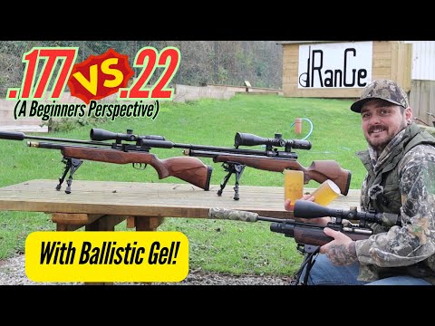 Is there a difference between ,177 and .22 | a beginners perspective (with homemade ballistic gel)