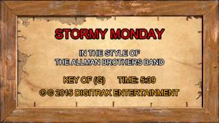 The Allman Brothers Band - Stormy Monday Blues (Backing Track)
