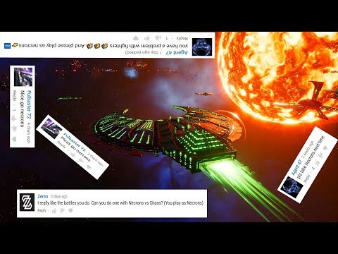 Necrons vs Chaos! - Massive Battle, Skirmish Gameplay, Battlefleet Gothic Armada 2