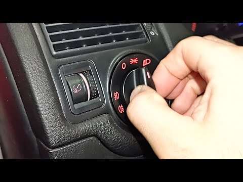 Volkswagen Golf mk4 headlight switch removal and install