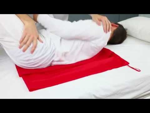 Spostare paziente allettato - caregiver e telo alto scorrimento