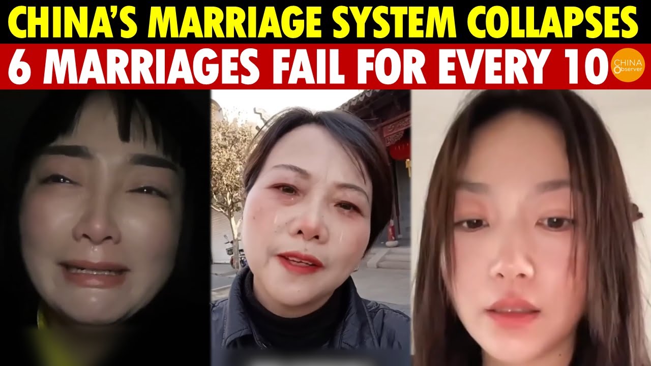China’s Divorce Crisis: 6 Out of 10 Marriages End in Tears, Marriage System Collapsing!